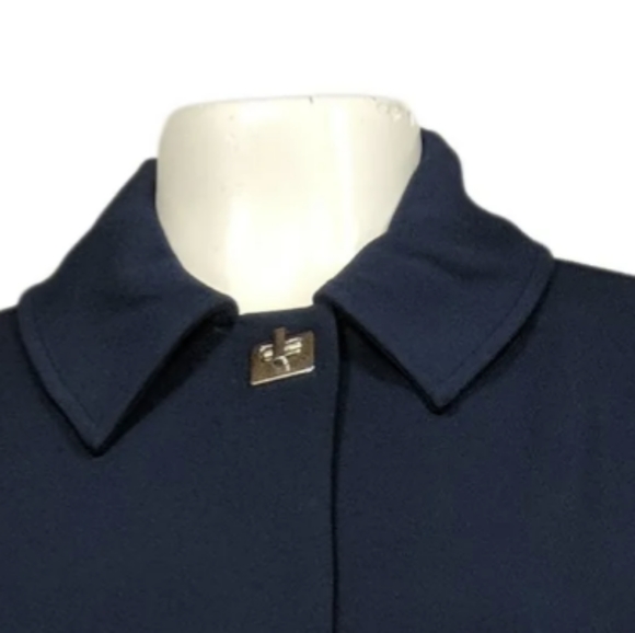 New Dennis Basso Luxury Crepe Navy Bracelet Jacket Size 18W - Picture 2 of 14